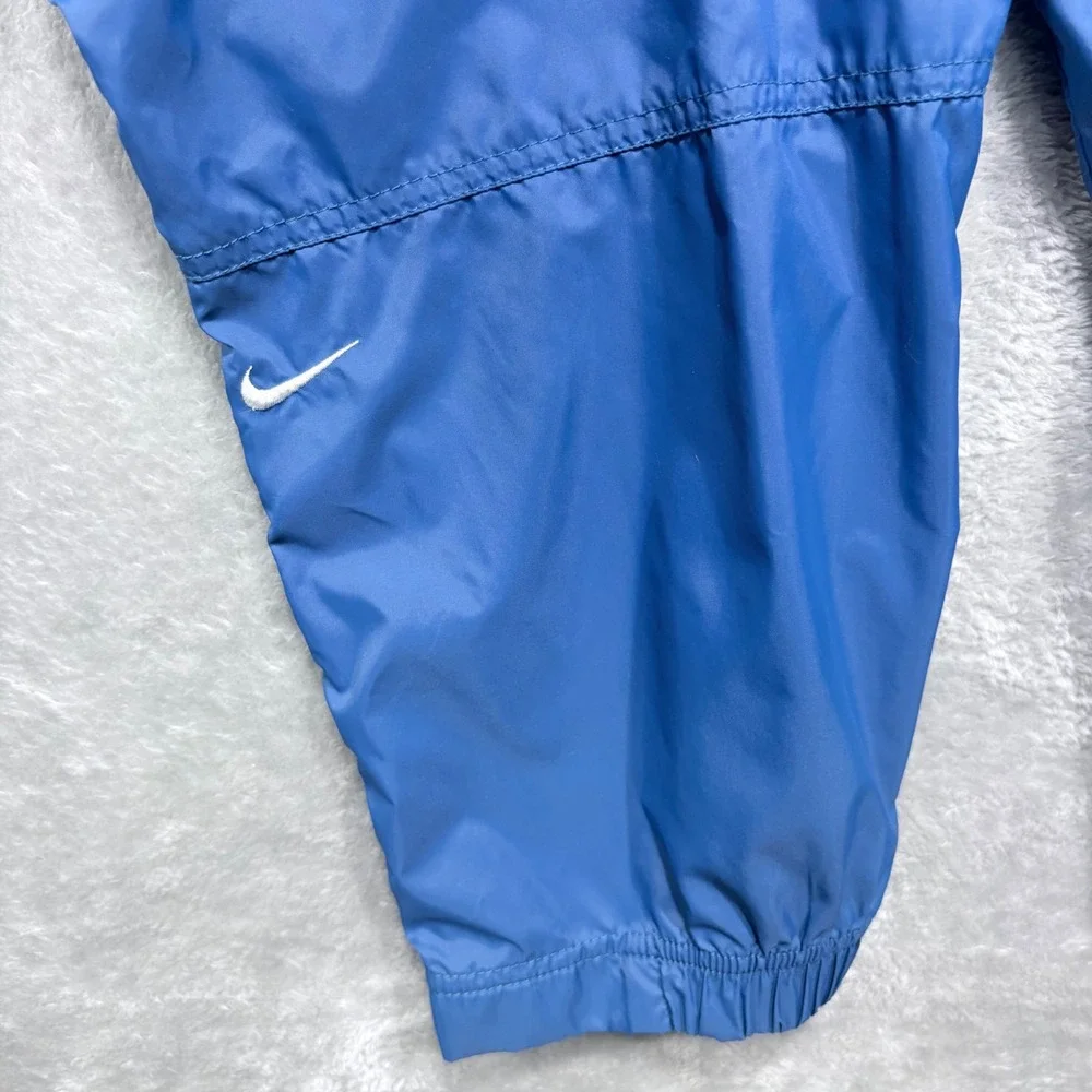 Nike Track Pants XL Blue Vintage Nylon Windbreaker Joggers Swoosh Logo